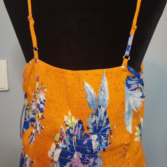 A.N.A Mini Sundress Floral Women's Spaghetti Straps Tank Dress Size Large - Picture 7 of 10
